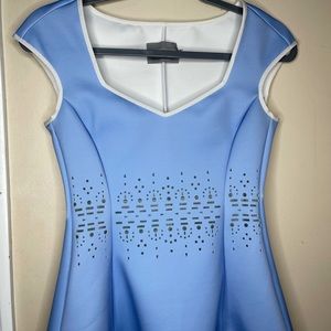 Clover Canyon  V-Neck Light Blue Top
